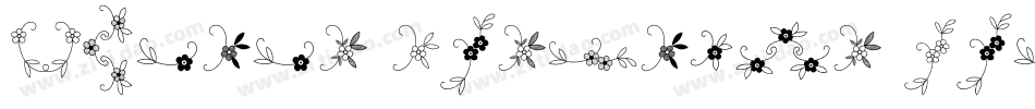 Menina Graciosa Ornaments Two字体转换